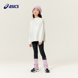 ASICS 亚瑟士 童装20男女儿童宽松保暖设计感针织卫衣 0500奶白色 140cm