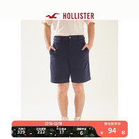 HOLLISTER季美式裤子前身无褶斜纹短裤 男 326772-1 海军蓝 32