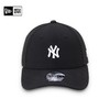 NEW ERA 纽亦华 棒球帽男女同款MLB鸭舌帽-黑色 白标NY OSFA