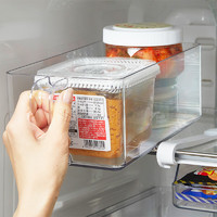 NITORI 宜得利 家居 厨房家用置物盘子 带把手冰箱收纳托盘 透明