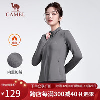 CAMEL 骆驼 瑜伽服女秋冬加绒外套修身Y23CA40021