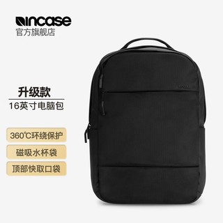 Incase City笔记本电脑包 苹果华为联想笔记本背包商务包 防水耐撕裂 16英寸升级款黑色-INBP100623-BLK