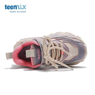 TEENMIX 天美意 儿童加绒跑步鞋 紫色 37 适合脚长222mm