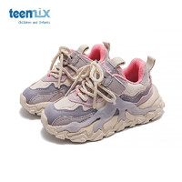 TEENMIX 天美意 儿童加绒跑步鞋 紫色 37 适合脚长222mm
