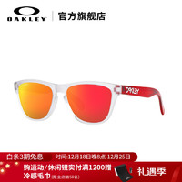 OAKLEY 欧克利 2023新款Frogskins青少年儿童休闲太阳镜J9009 谱锐智红色0OJ9009-08