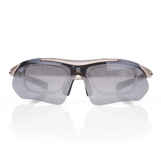 邦士度运动眼镜太阳镜户外防紫外线骑行跑步眼镜BS102高清偏光系列 银灰