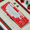 VTER galaxy80铝合金客制化全键热插拔gasket结构RGB灯光电竞游戏办公机械键盘 圣诞红三模款-木兰轴
