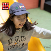 Gap x DOE  “无形系列”男童女童弯檐帽 男女同款 海军蓝 6-14岁 S/M