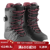 DECATHLON 迪卡侬 雪鞋单板雪鞋成人滑雪鞋男女情侣Enzone-500-OVWN男款黑色46-4483394