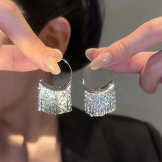 KOSE 高丝 925银针高级感流苏耳环女小众设计耳饰