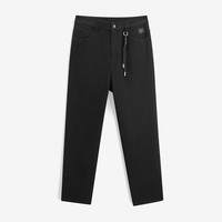 GXG 商场同款 新年系列 黑色锥形牛仔裤 GFX10501891