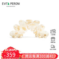 Evita Peroni 依慧达 花瓣立体抓夹大号后脑勺扁头鲨鱼夹发夹女精致头饰发卡 炫金白