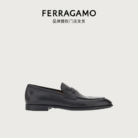 菲拉格慕（Ferragamo）【品牌授权门店发货】男士黑色便士乐福鞋  0762627_3E _ 85