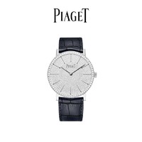 PIAGET 伯爵 官方ALTIPLANO至臻超薄白金满钻表盘机械腕表男士手表