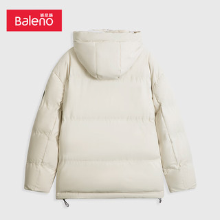 班尼路（Baleno）棉服男撞色连帽夹棉外套时尚简约潮流棉衣保暖外衣 074K XL