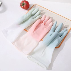 朵娅曼 洗碗手套女家用厨房耐用型贴手防水胶皮手套刷碗做家务清洁洗衣米
