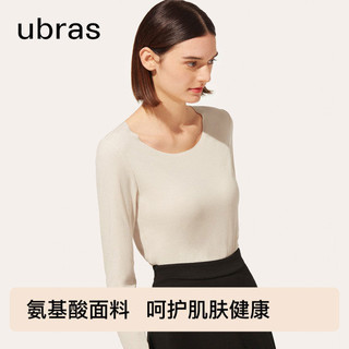 Ubras 倍暖无尺码圆领肌底衣套装打底女秋冬保暖舒适秋衣秋裤