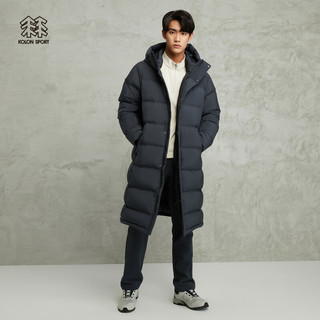 KOLON SPORT可隆羽绒服男户外运动保暖长款防风大鹅绒 黑色BK 190/3XL