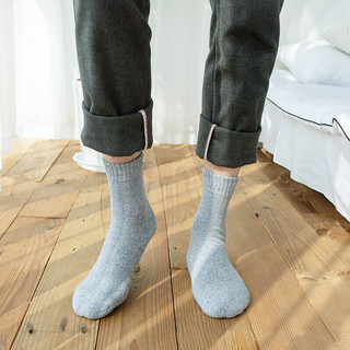 Fiton Ton 5双袜子男中筒袜 冬季长筒袜高帮加厚