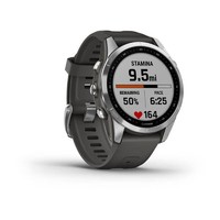 GARMIN 佳明 标准版 fenix7 运动手表 户外越野定位 42mm 银质石墨表带 银质石墨表带