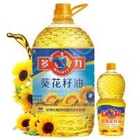 88VIP：MIGHTY 多力 压榨葵花籽食用油5L+238ml家用桶装食用油炒菜清香含维生素E