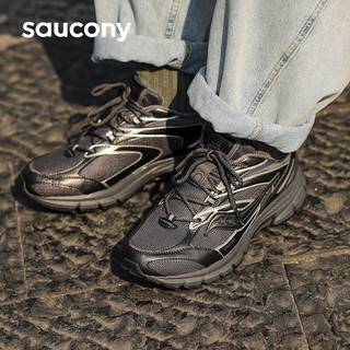 索康尼（SAUCONY） 男鞋女鞋 23春秋秋时尚潮流复古老爹鞋休闲鞋网面透气跑步鞋 S79019-4 39