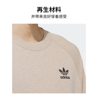 adidas阿迪达斯三叶草男女冬季运动针织套头衫IX7816 浅卡其色 A/3XL