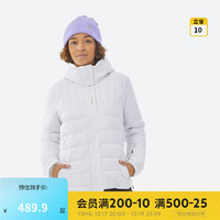 迪卡侬（DECATHLON）滑雪服女款户外短款滑雪服长款防寒服防水保暖OVW3 短款白色 XS