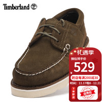 Timberland添柏岚休闲鞋男鞋 秋冬城市户外运动通勤经典绒面皮革船鞋A2NVE A2NVE302/橄榄色  42/8.5