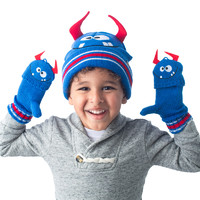 Flap jack kids 加拿大Flapjackkids儿童针织帽护耳保暖帽2-6岁帽子怪兽