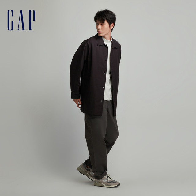 gap 盖璞 男士长款夹克外套 811146