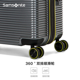 Samsonite 新秀丽 行李箱拉杆箱可扩展时尚商务密码登机箱子旅行箱男女\GN0 银色可扩展 24英寸净重3.76kg