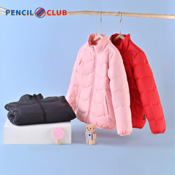 Pencil Club 铅笔俱乐部 童装女童轻薄羽绒服防钻绒儿童保暖外套立领90绒冬季