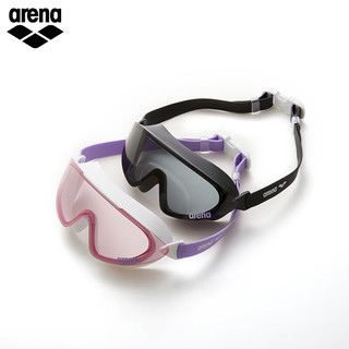阿瑞娜（arena）2023阿瑞娜防水防雾高清大框全视泳镜 男女潜水眼镜游泳装备 黑色(SMKF)非镀膜款(AGL-2200E) 平光