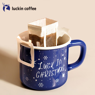 瑞幸咖啡 圣诞陶瓷马克杯办公室桌面高颜值创意咖啡杯水杯350ml