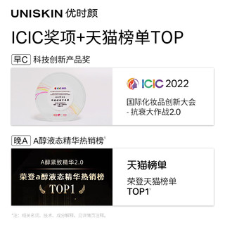 88VIP：UNISKIN 优时颜 早C晚A黑引力光源精华30g*2套组A醇抗皱淡纹焕亮