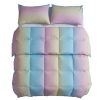 SNOWMAN 斯诺曼 七彩羽绒被95白鹅绒被保暖冬被双人被子