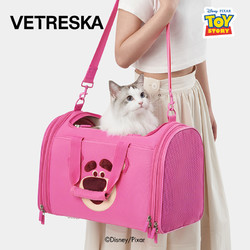 Vetreska 未卡 皮克斯草莓熊系列宠物包便携出行太空舱斜跨手提式大容量猫包