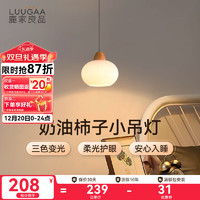 LUUGAA 鹿家良品 柿子小吊灯 18cm 12W