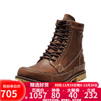 Timberland 马丁靴户外男鞋经典高帮鞋靴|15551W宽版 棕色 7