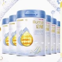 illuma 启赋 惠氏启赋蓝钻4段3岁+儿童配方奶粉810g*6罐