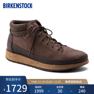 BIRKENSTOCK秋冬男女同款牛皮革涂油休闲鞋Honnef High系列 棕色常规版1020399 40