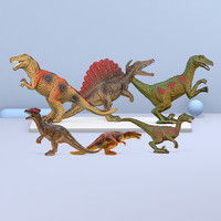 Wenno 小恐龙玩具实心仿真动物模型儿童男孩女孩迷你侏罗纪霸王龙