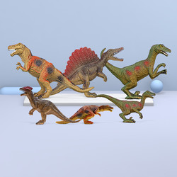 Wenno 小恐龍玩具實心仿真動物模型兒童男孩女孩迷你侏羅紀霸王龍