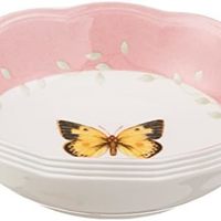 LENOX 806739 Butterfly Meadow 4件式甜点碗具组，1.65磅（约748.43克），多