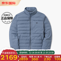 KOLON SPORT可隆羽绒服男士轻便戈尔保暖防风防水立领鹅绒服 蓝色 105