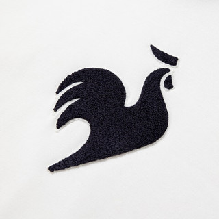 乐卡克法国公鸡男女款24运动休闲套头衫长袖连帽卫衣L241UCNA2008 瓷白色/A01 M