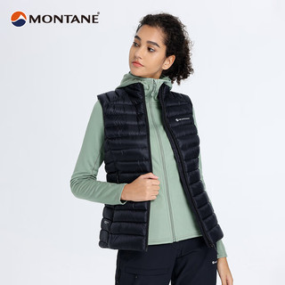 MONTANE盟泰恩 ANTI-FREEZE GILET 女式羽绒背心轻薄保暖内胆马甲 BLACK  黑色 L