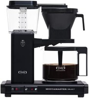 Technivorm Moccamaster Moccamaster KBG Select 过滤咖啡机，1.25升，1520W，哑光黑