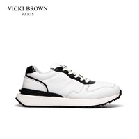 VICKI BROWN 法国VB男鞋VICKI BROWN简约款运动休闲时尚百搭真皮小白鞋潮鞋男